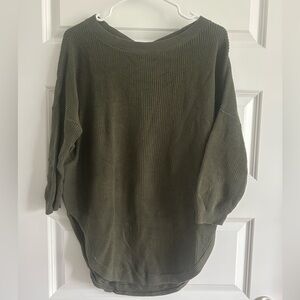 Express Olive Women's Crew Neck Sweater